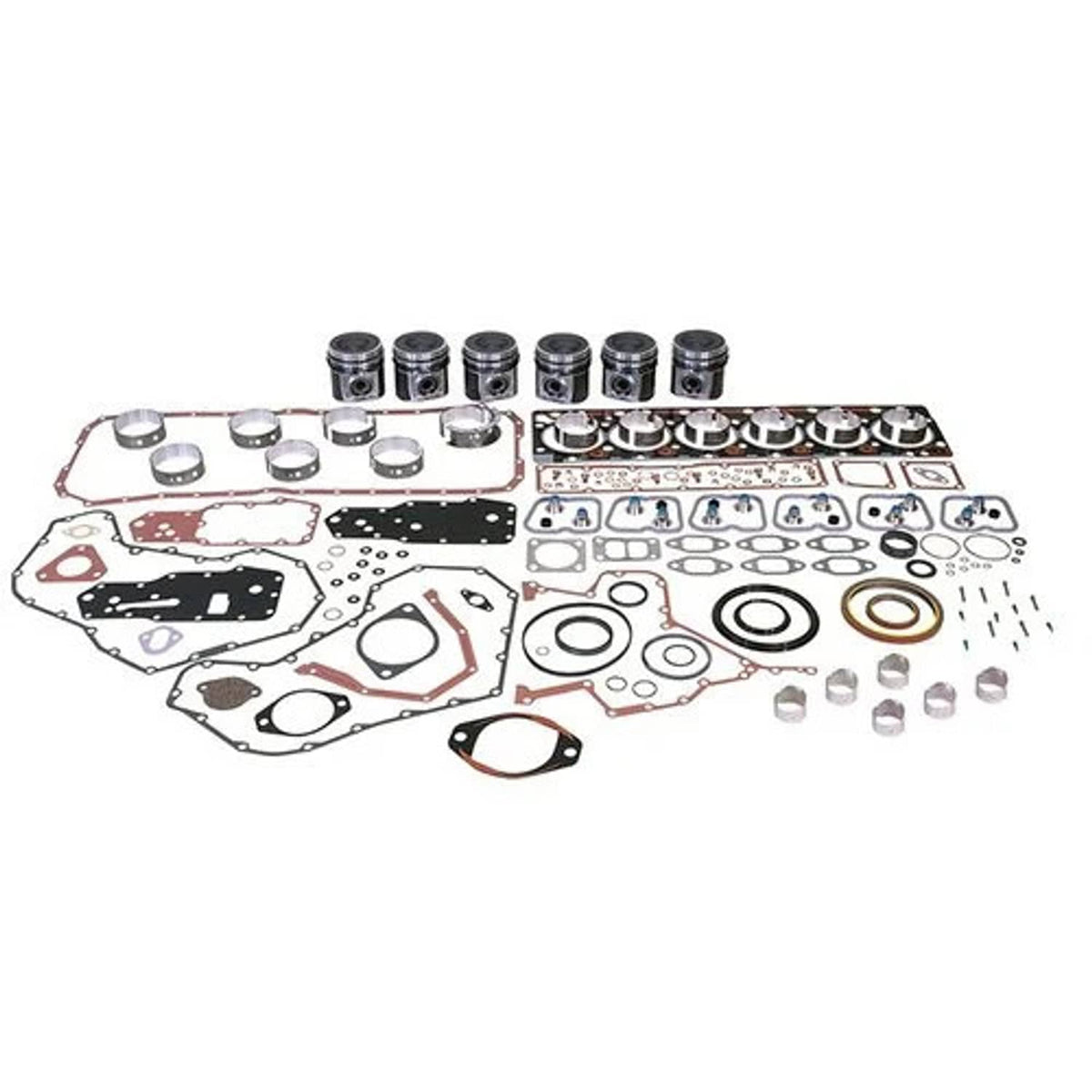 Bethesda Industrial Engine Rebuild Kit - Less Bearings - Pistons Marked 7156 7157 7158 fits Case IH