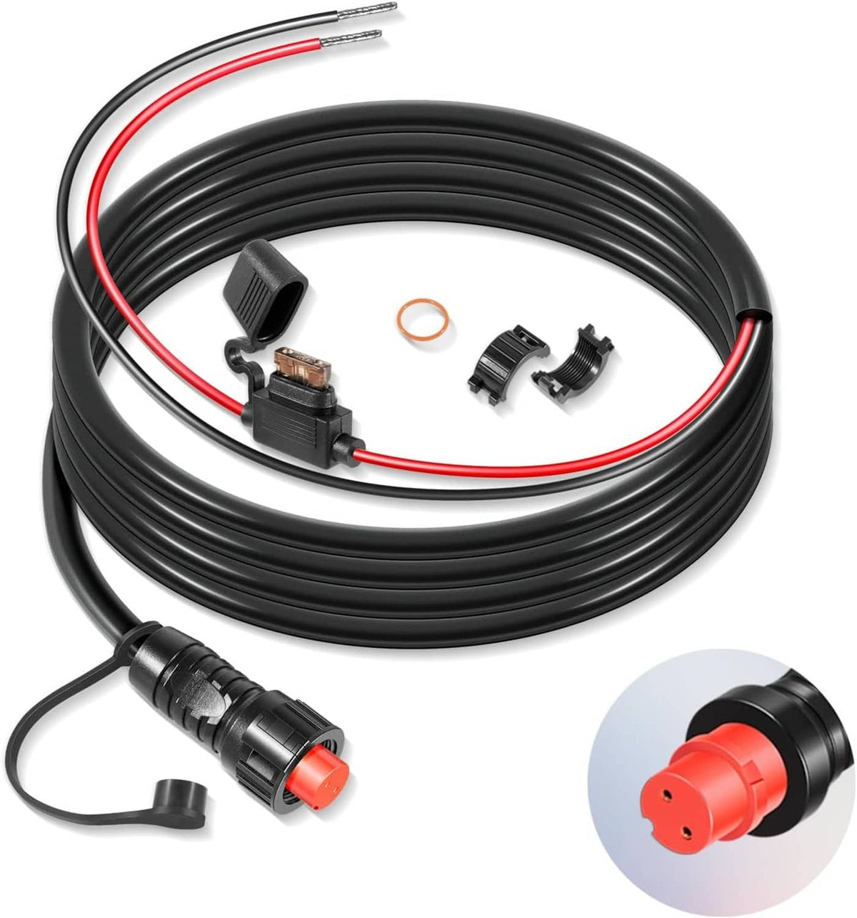 Bethesda Industrial Replace for Garmin 010-11425-01 Threaded Power Cable 6ft./1.8m for Garmin GLS
