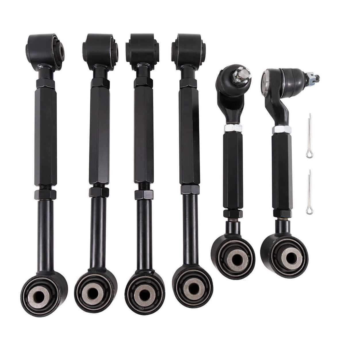 Bethesda Industrial 6pcs Rear Upper + Lower Control Toe Camber Arms for 2003-2007 Honda Accord