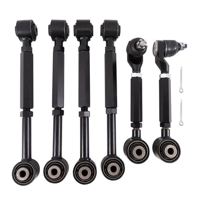 Bethesda Industrial 6pcs Rear Upper + Lower Control Toe Camber Arms for 2003-2007 Honda Accord