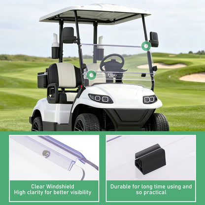 Bethesda Industrial Folding Windshield Windscreen For ICON I20 I40 I60 I20L I40L I60L Golf Cart