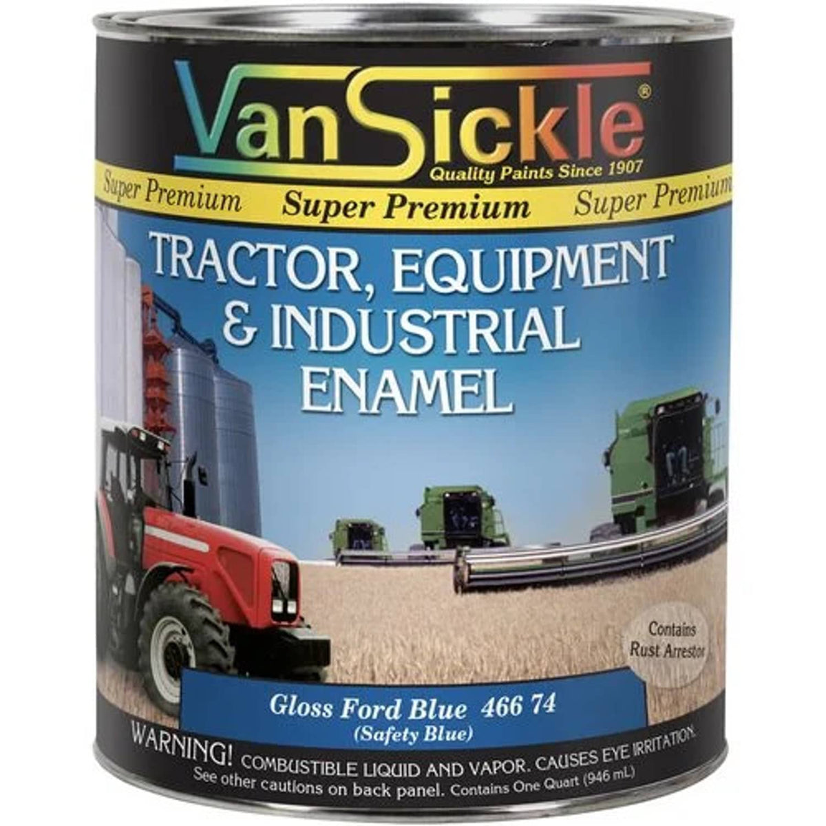 Bethesda Industrial Ford Blue Tractor Paint Quart fits Paint, Sealants, Lubricants, Chemicals