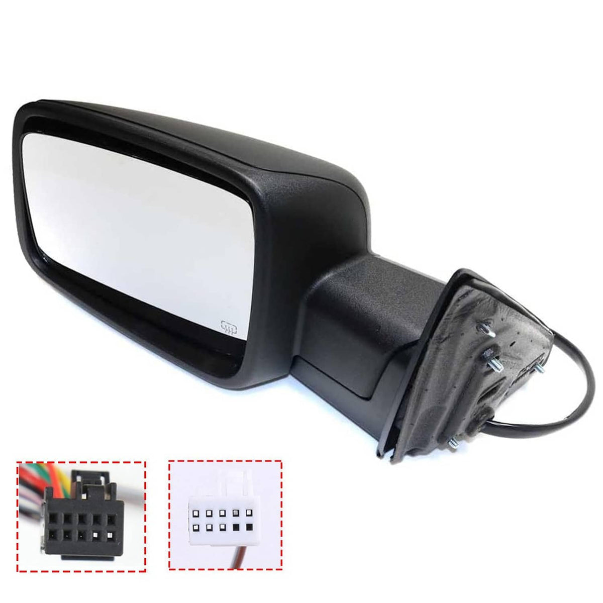Bethesda Industrial Left / Driver For 2013-2019 Dodge Ram 1500 Power Fold+Heated+Temp Sensor Mirror