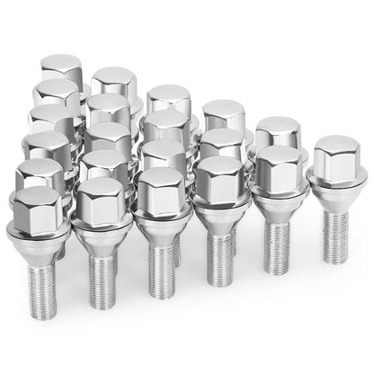 Bethesda Industrial 20PCS 12x1.25 Wheel Lug Nuts For Jeep Cherokee Compass Dodge Dart Chrysler 200