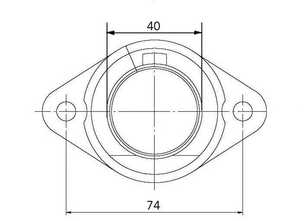 Bethesda Industrial Ski-Doo Everest 444, 1978-1979, Carb Mounting Flange - 4004-1001-00