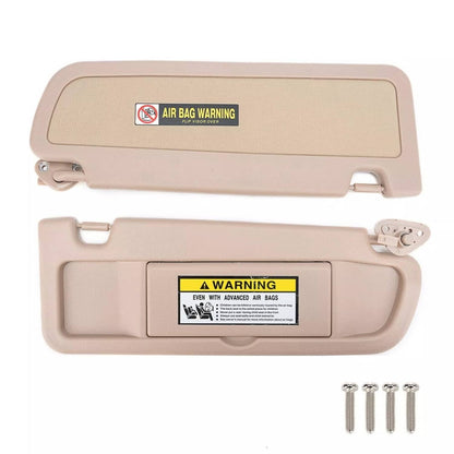 Bethesda Industrial 2Pcs Beige Sun Visor Left & Right Visor Kit For 2006-2011 Honda Civic Visors