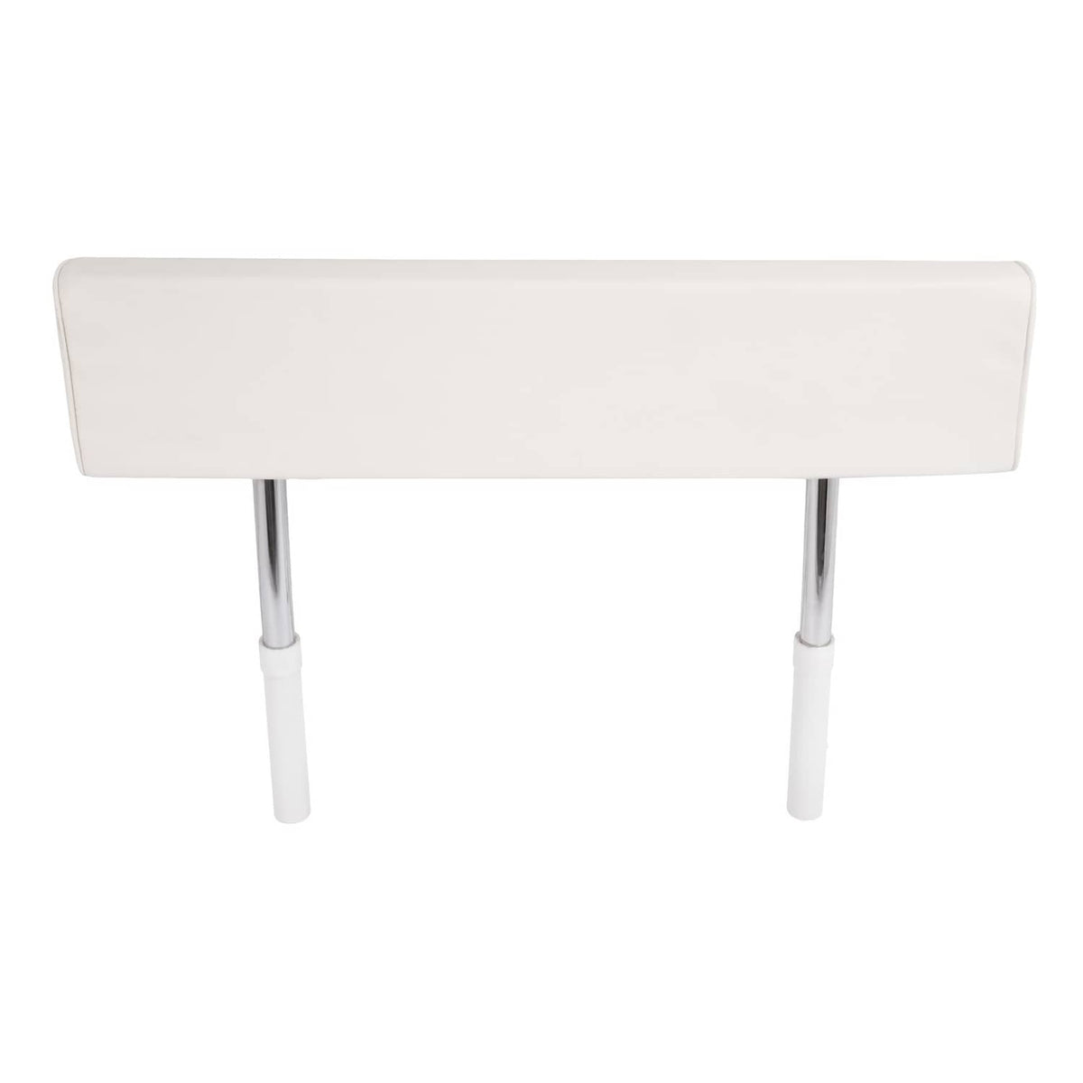 Bethesda Industrial For Universal Boat Seat Backrest W/Folding Arms Leaning Post White + Silvery