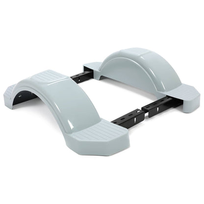 Bethesda Industrial 2 pcs Single Axle Trailer Fenders For 13" Wheels Tire Skirt Boat Gray