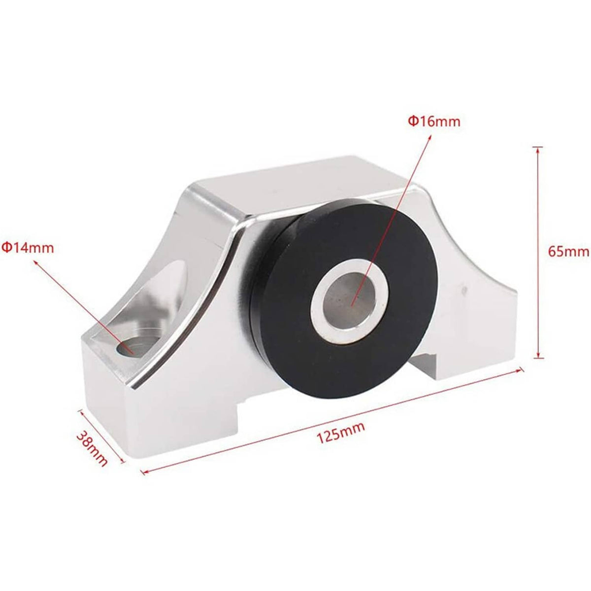 Bethesda Industrial 2 Bolt Engine Motor Mount Kit For 1996-00 Civic EK B16 B20 D16 B D Chrome Billet