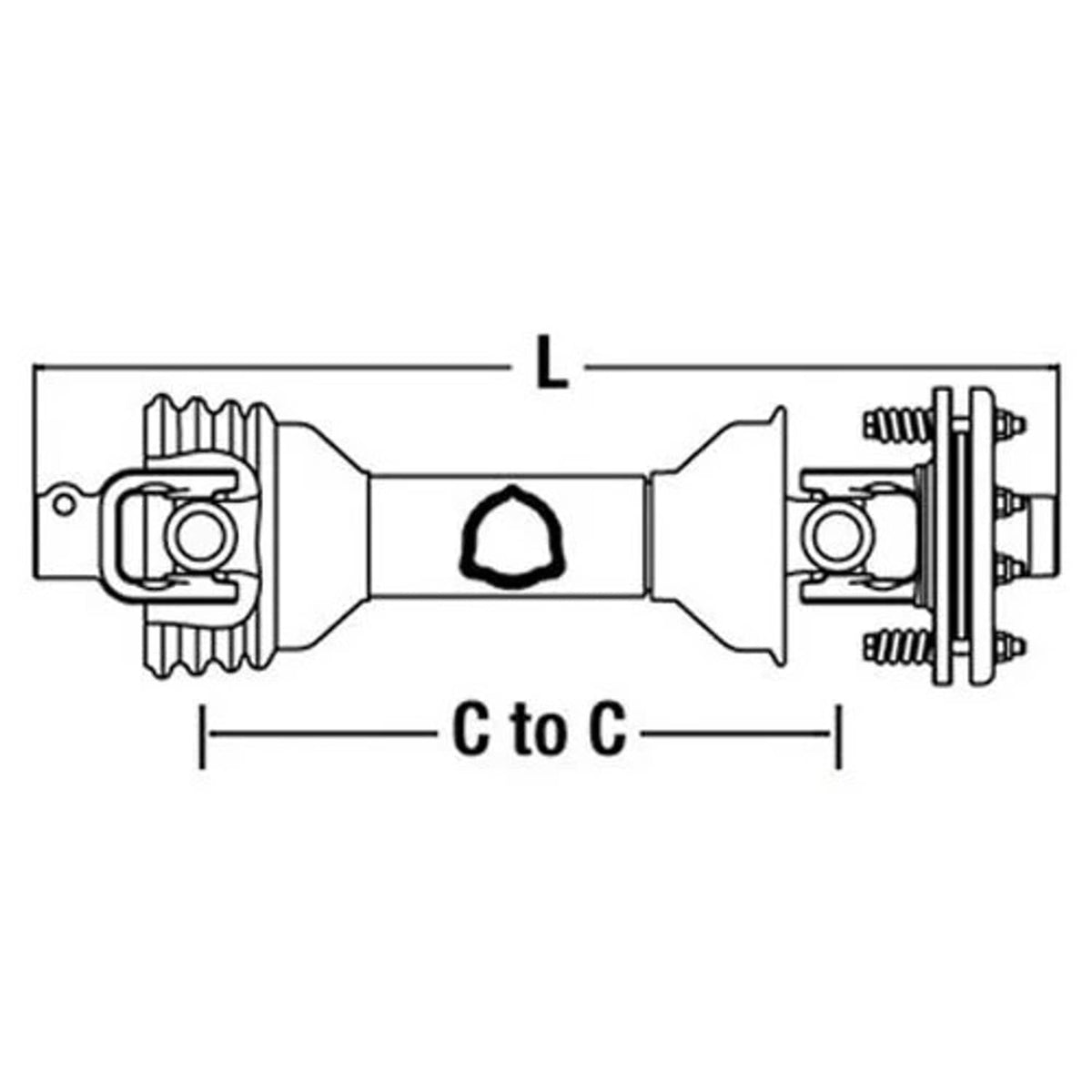 Bethesda Industrial Universal PTO Driveline Rotary Tiller fits PTO Drivelines & Parts ECC4383S