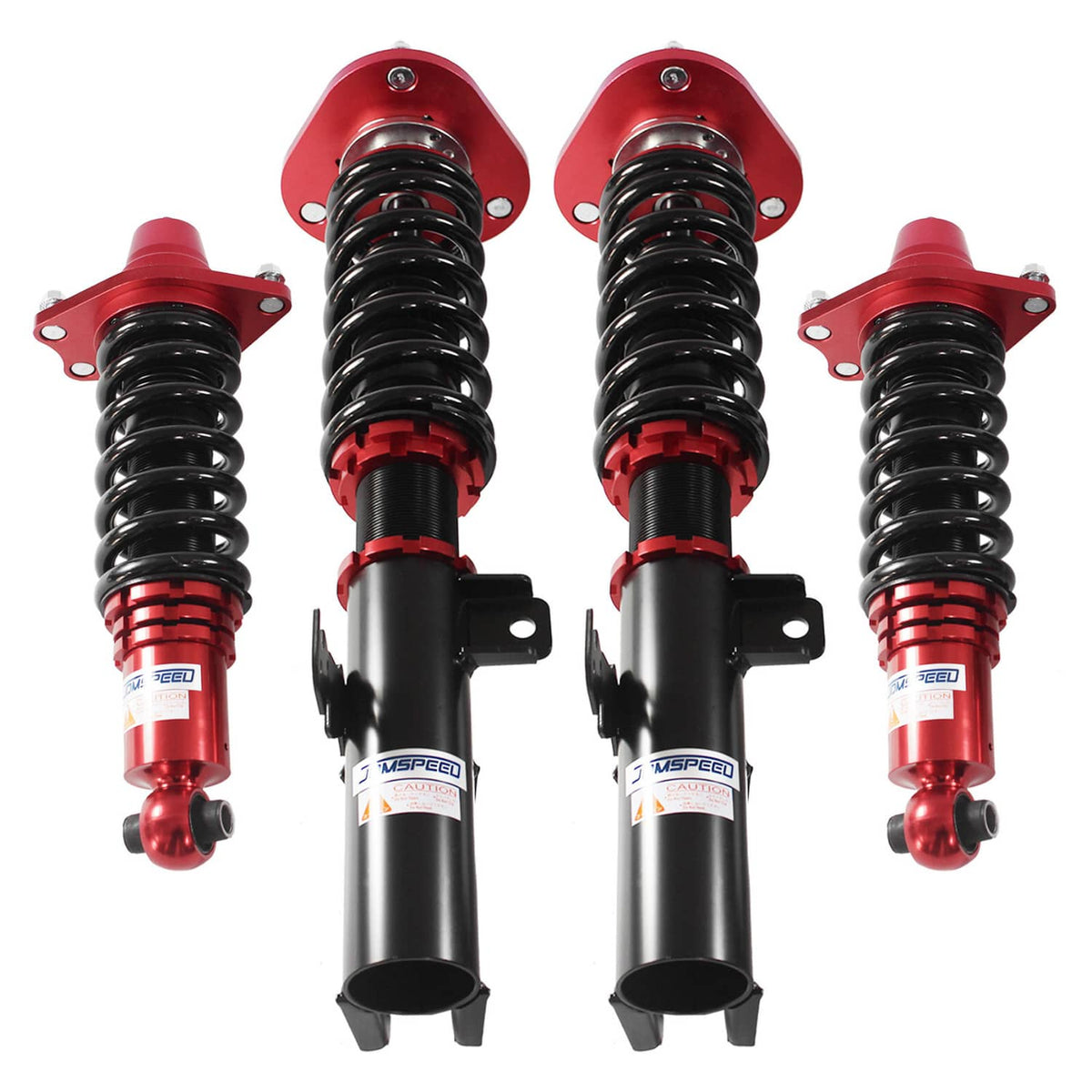 Bethesda Industrial Red Front & Rear Full Coilover Struts Adjustable Height For 2005-2010 Scion tC