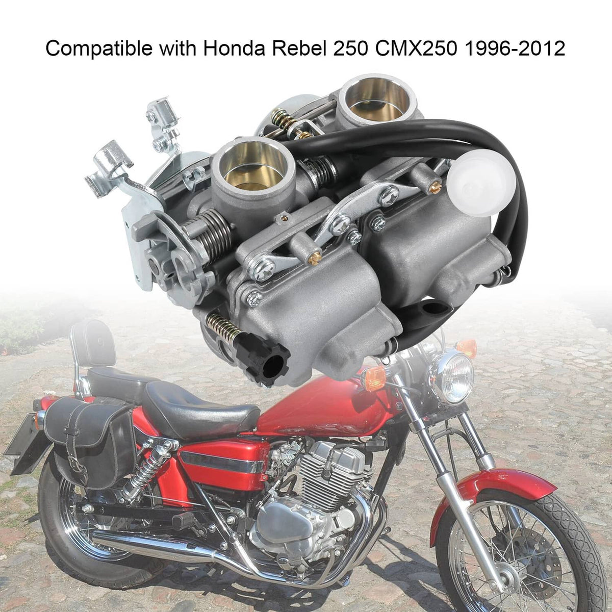 Bethesda Industrial Motorcycle Carburetor Dual Carb For Honda Rebel CA CMX 250 C CMX250 CA250