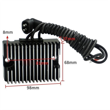 Bethesda Industrial Black VOLTAGE REGULATOR RECTIFIER Compatible for HARLEY 74519-88 74519-88A