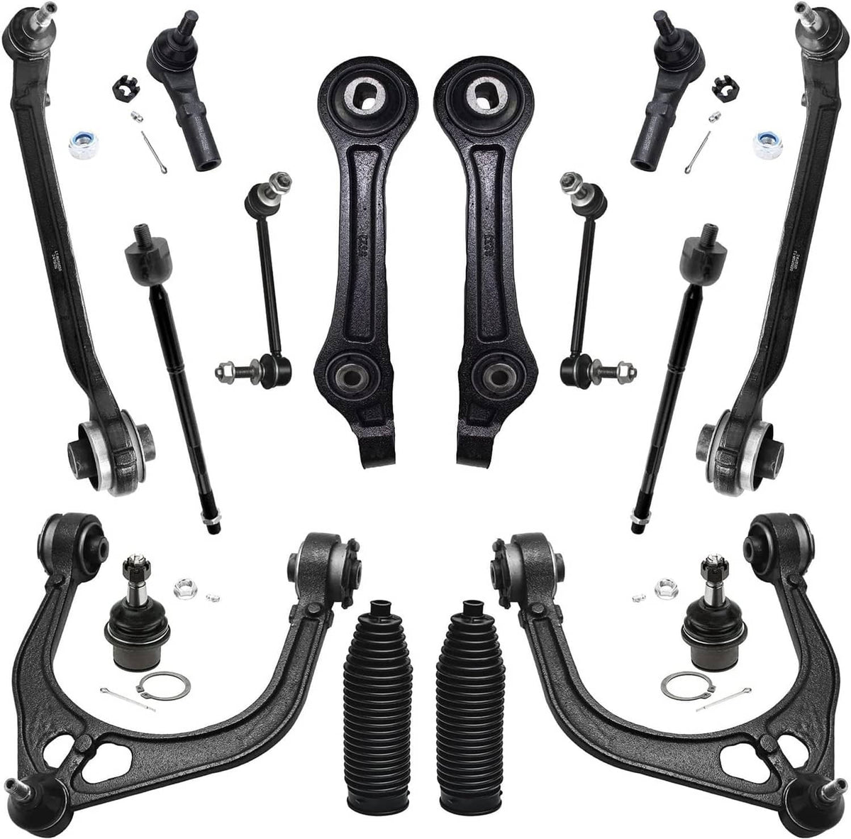 Bethesda Industrial 16Pcs Suspension Front Control Arm Kit for 2011-19 Dodge Charger Challenger 300