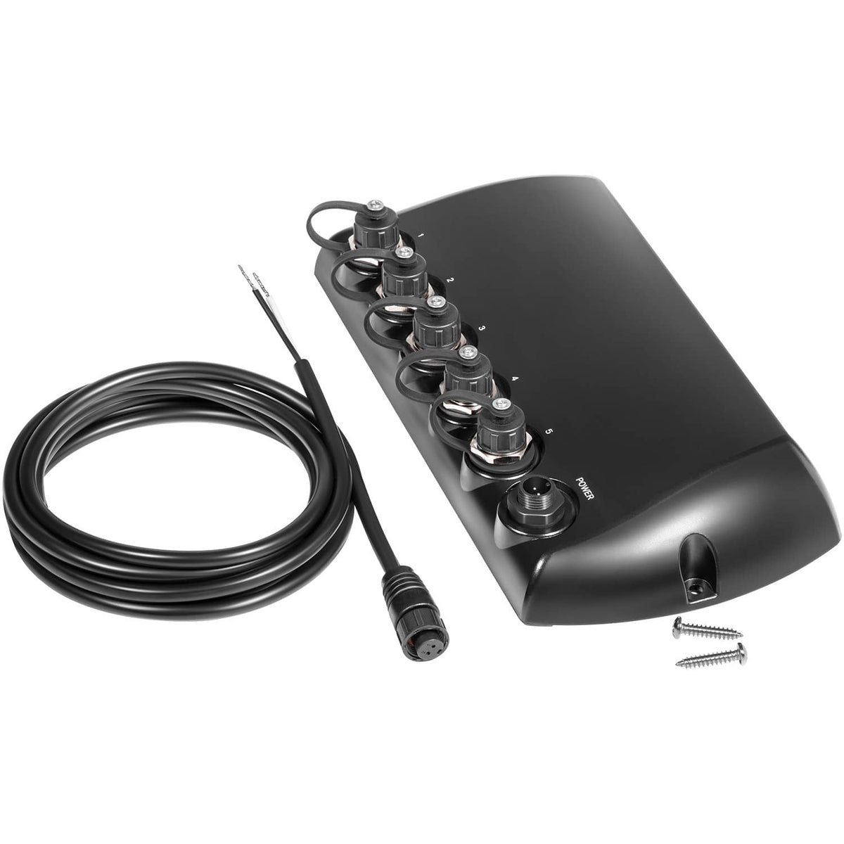 Bethesda Industrial 408450-1 5 Port Ethernet Switch, Black - Replace for Humminbird AS ETH 5PXG