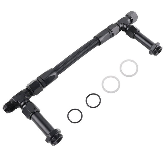 Bethesda Industrial AN8 Dual Feed Carb Fuel Line Braided Fuel Line Kit For Holley 4150 Carburetor