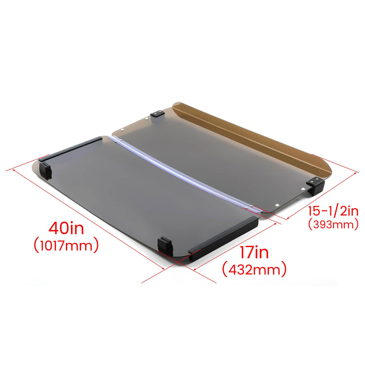 Bethesda Industrial Tinted Fold Down Golf Cart Windshield Windscreen For Yamaha G2 G9 1985-1995