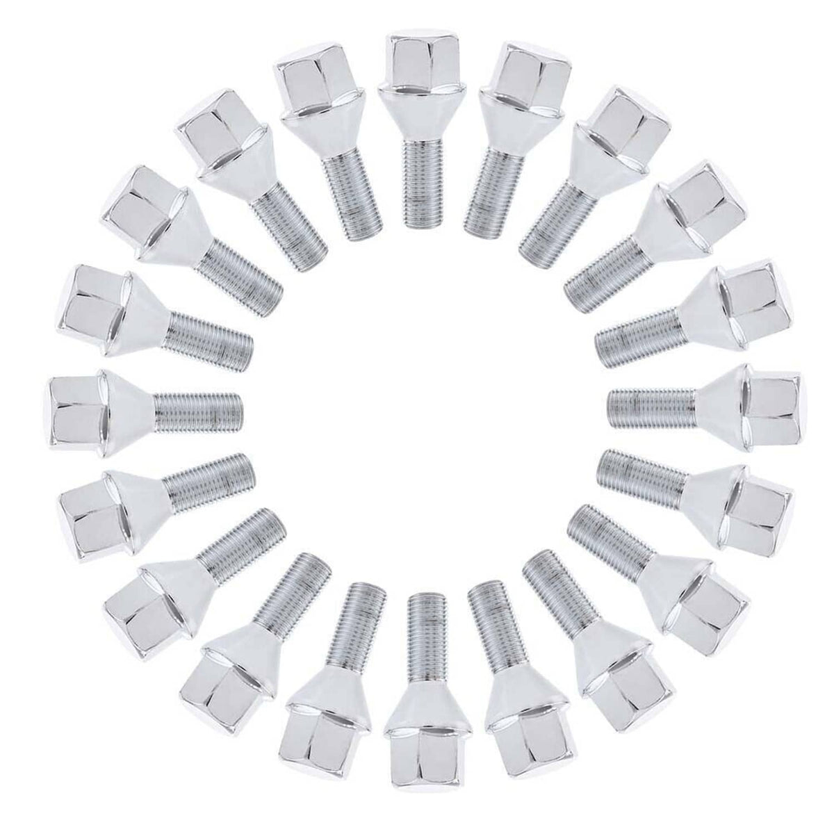 Bethesda Industrial 20PCS 12x1.25 Wheel Lug Nuts For Jeep Cherokee Compass Dodge Dart Chrysler 200