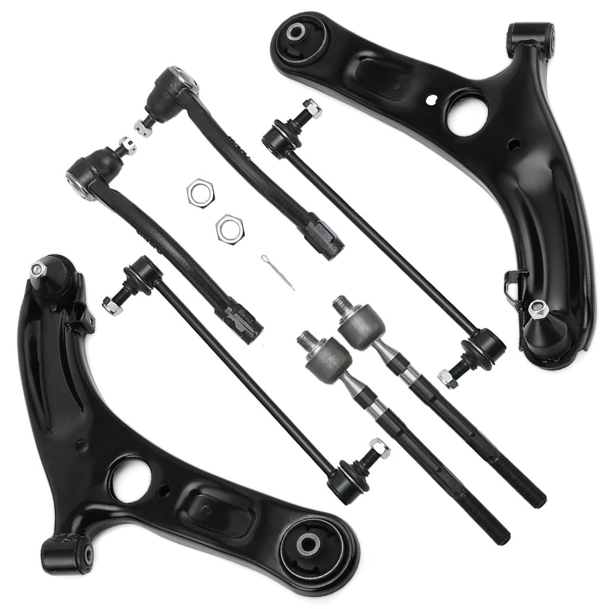 Bethesda Industrial For 2013-2016 Hyundai Elantra Front Control Arm Ball Joint Tie Rod Sway Link Kit