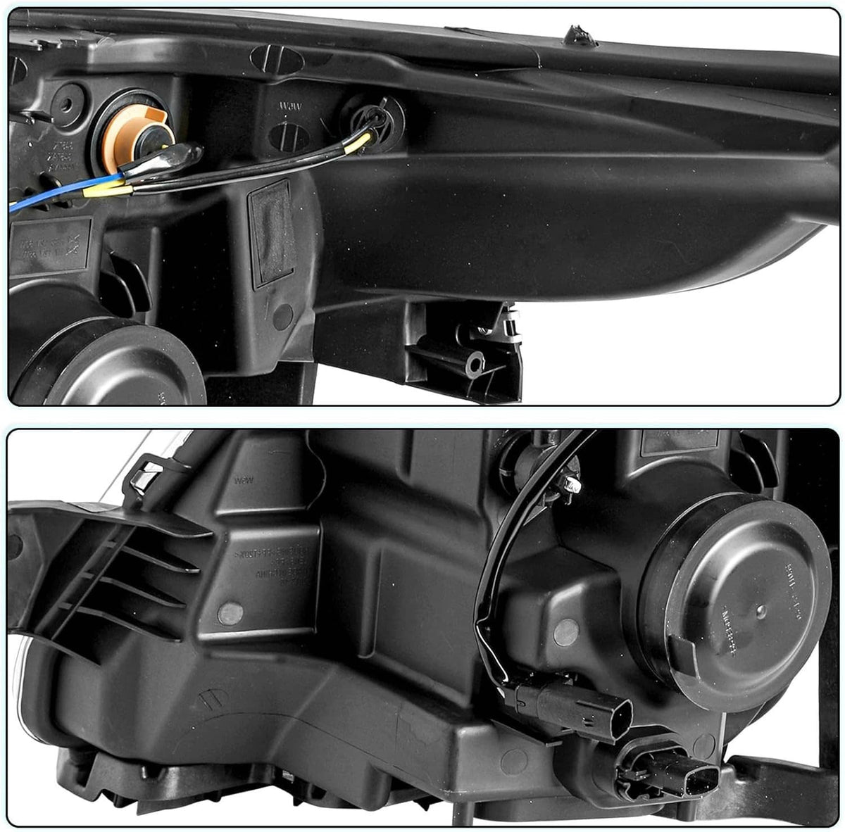 Bethesda Industrial For 2011-2015 Ford Explorer Halogen Chrome Housing Projector Headlights LH+RH