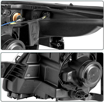 Bethesda Industrial For 2011-2015 Ford Explorer Halogen Chrome Housing Projector Headlights LH+RH