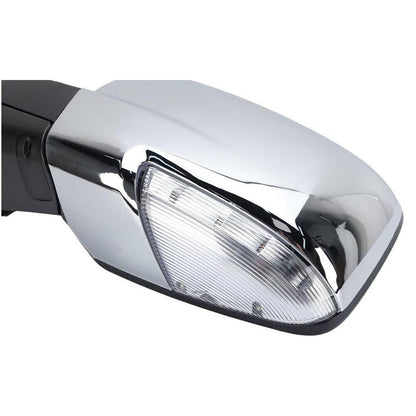 Bethesda Industrial Left Side Mirror For 2013-2019 Ram 1500 Chrome Power Fold+ Heated+Temper Sensor