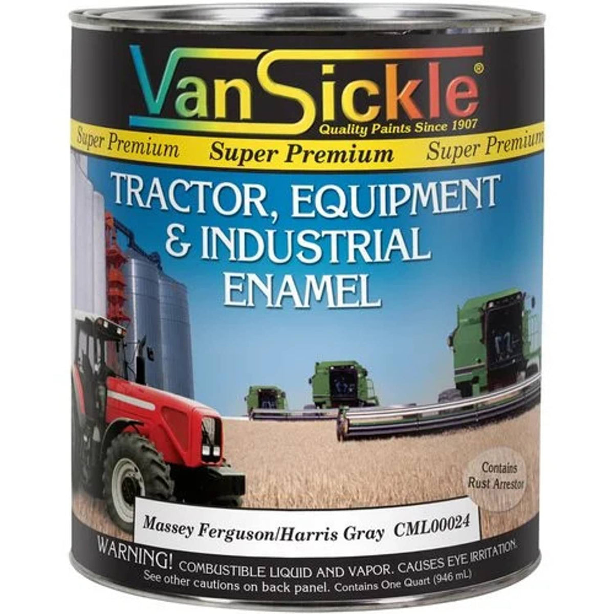 Bethesda Industrial Massey Ferguson Light Gray Tractor Quart fits Paint Massey Ferguson
