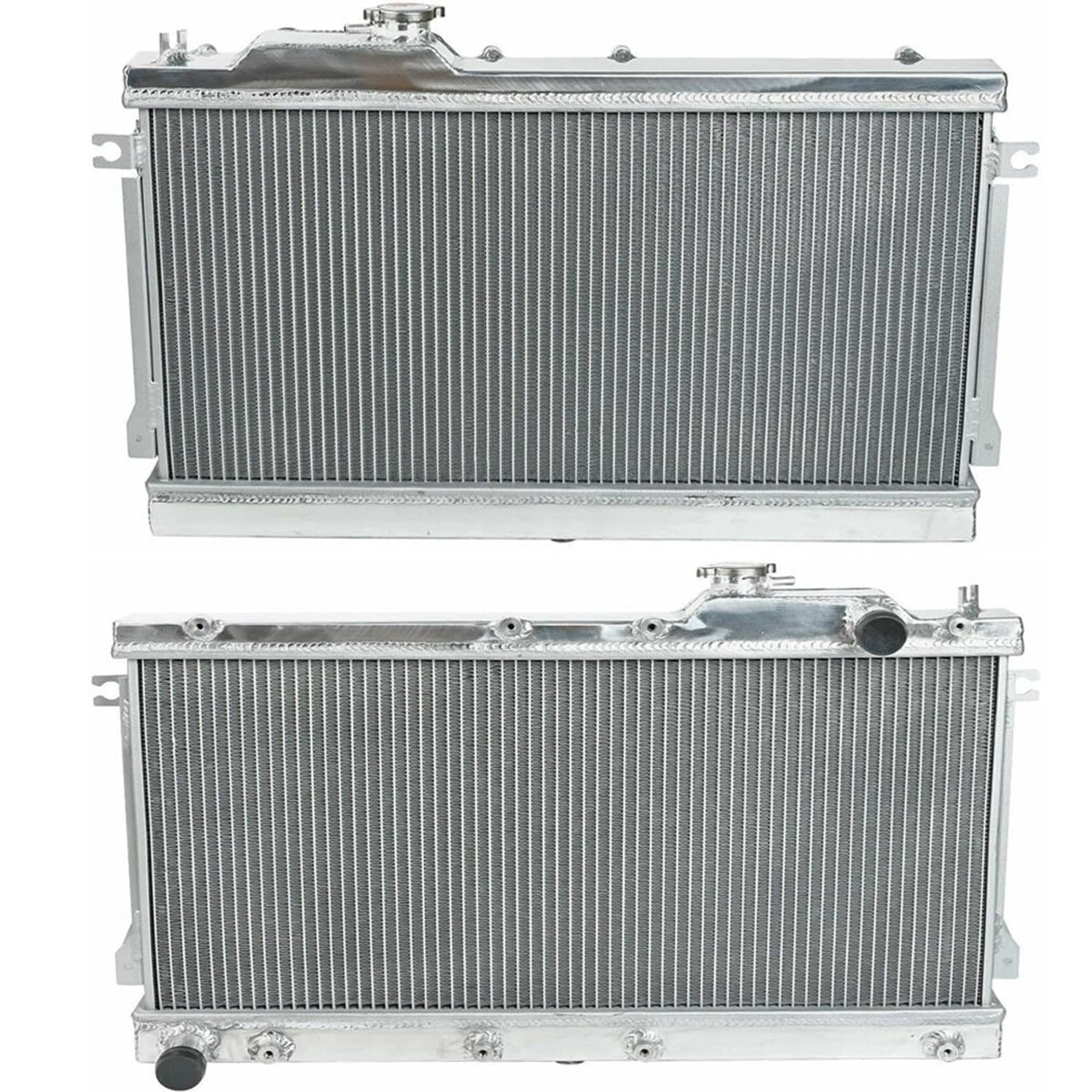 Bethesda Industrial 2 Row Aluminum 40mm Core Racing Radiator Bolt On For 1990-97 Mazda Miata MX5 MT