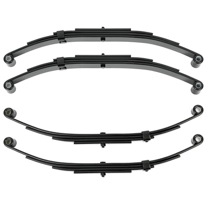 Bethesda Industrial Tandem Trailer Axle Suspension Kit U-bolt Hanger Kit 4 Leaf Springs Equalizer