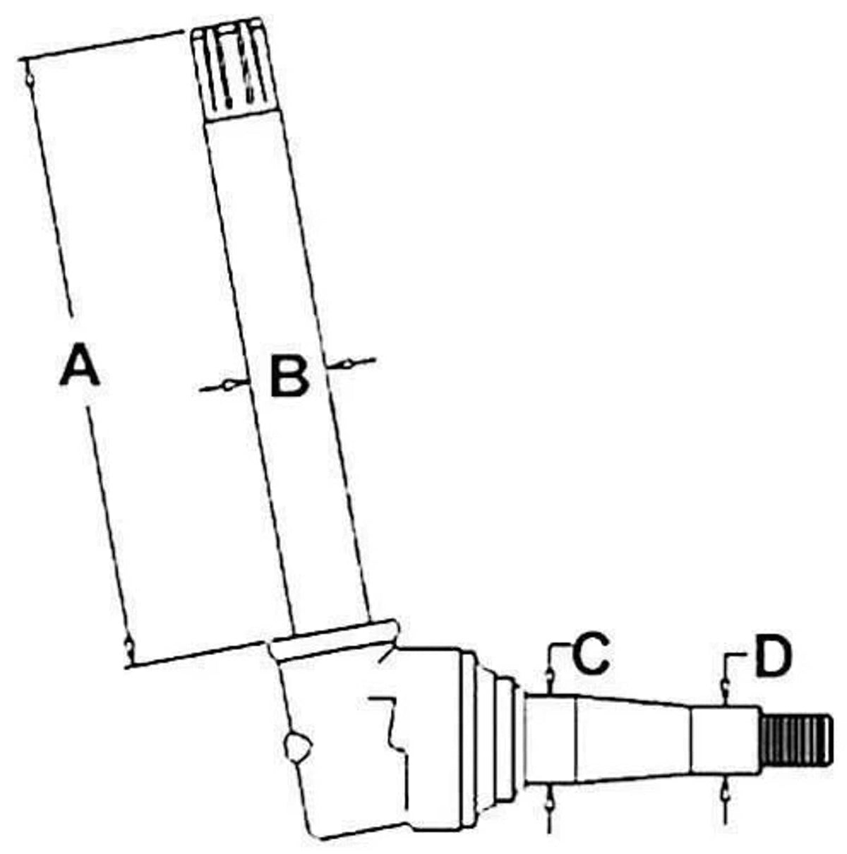 Bethesda Industrial Spindle - Right Hand/Left Hand fits John Deere 3010 4000 3020 4230 AR50983