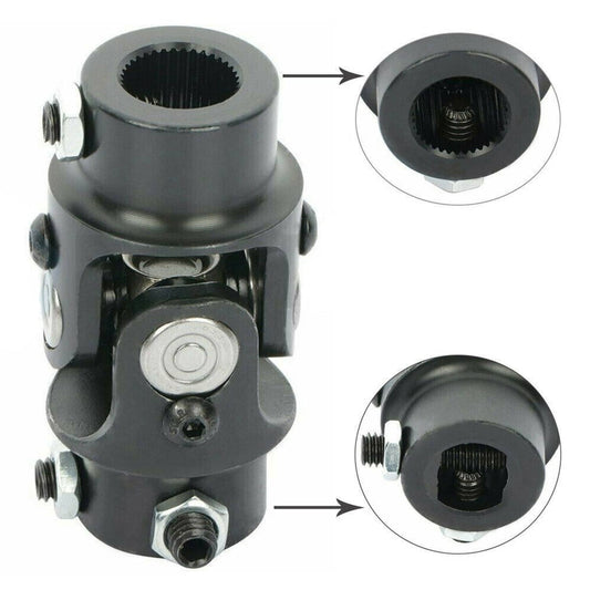 Bethesda Industrial New Universal Steering Black Single U-Joint Shaft 3/4" DD X 3/4" DD