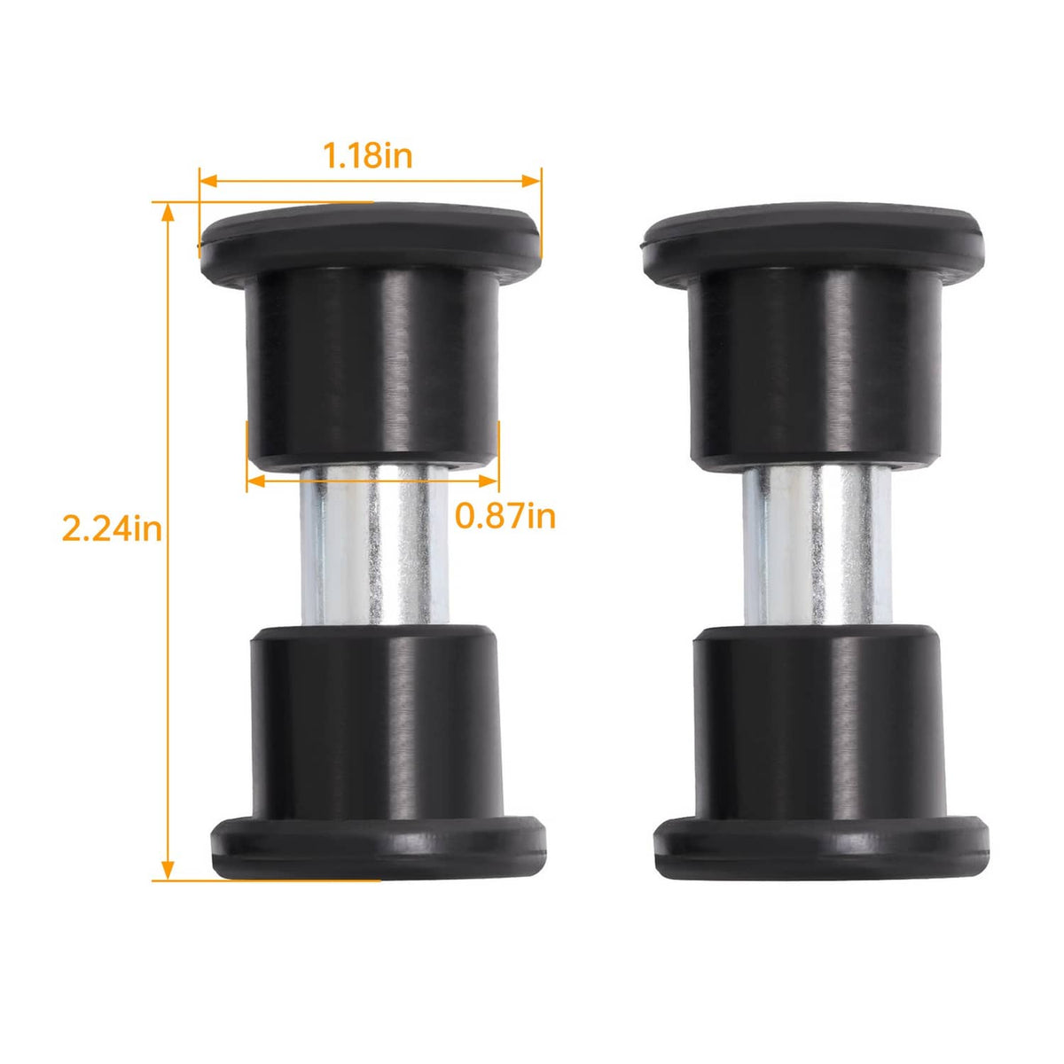 Bethesda Industrial G&E Golf Cart Rear Leaf Spring Sleeves Bushings For Club Car Precedent 2004-Up