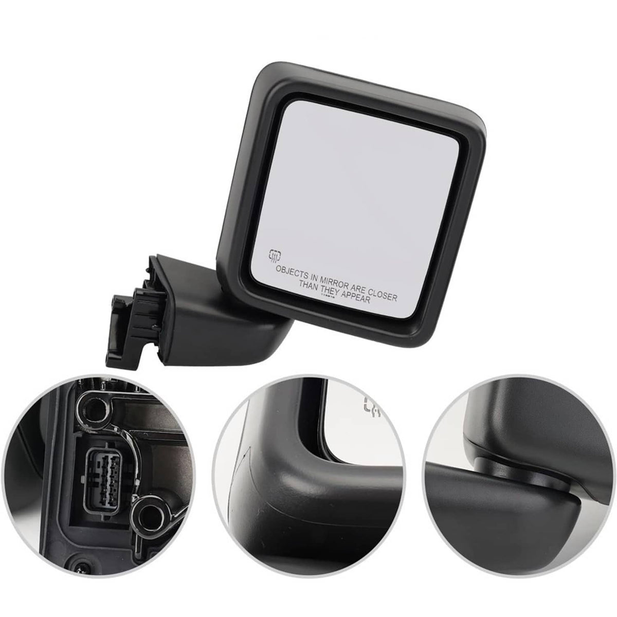 Bethesda Industrial Right Passenger Side Power Heated Mirror For 2018-2024 Jeep Wrangler Gladiator