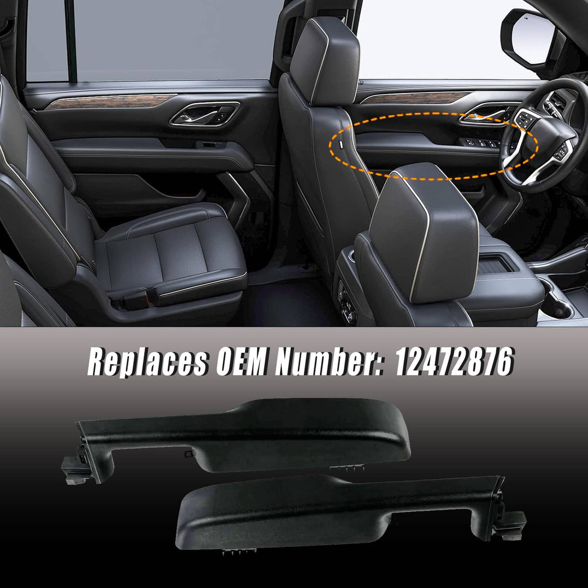 Bethesda Industrial Front Door Armrest Handle Left & Right For 99-06 GMC Yukon Chevy Suburban/Tahoe