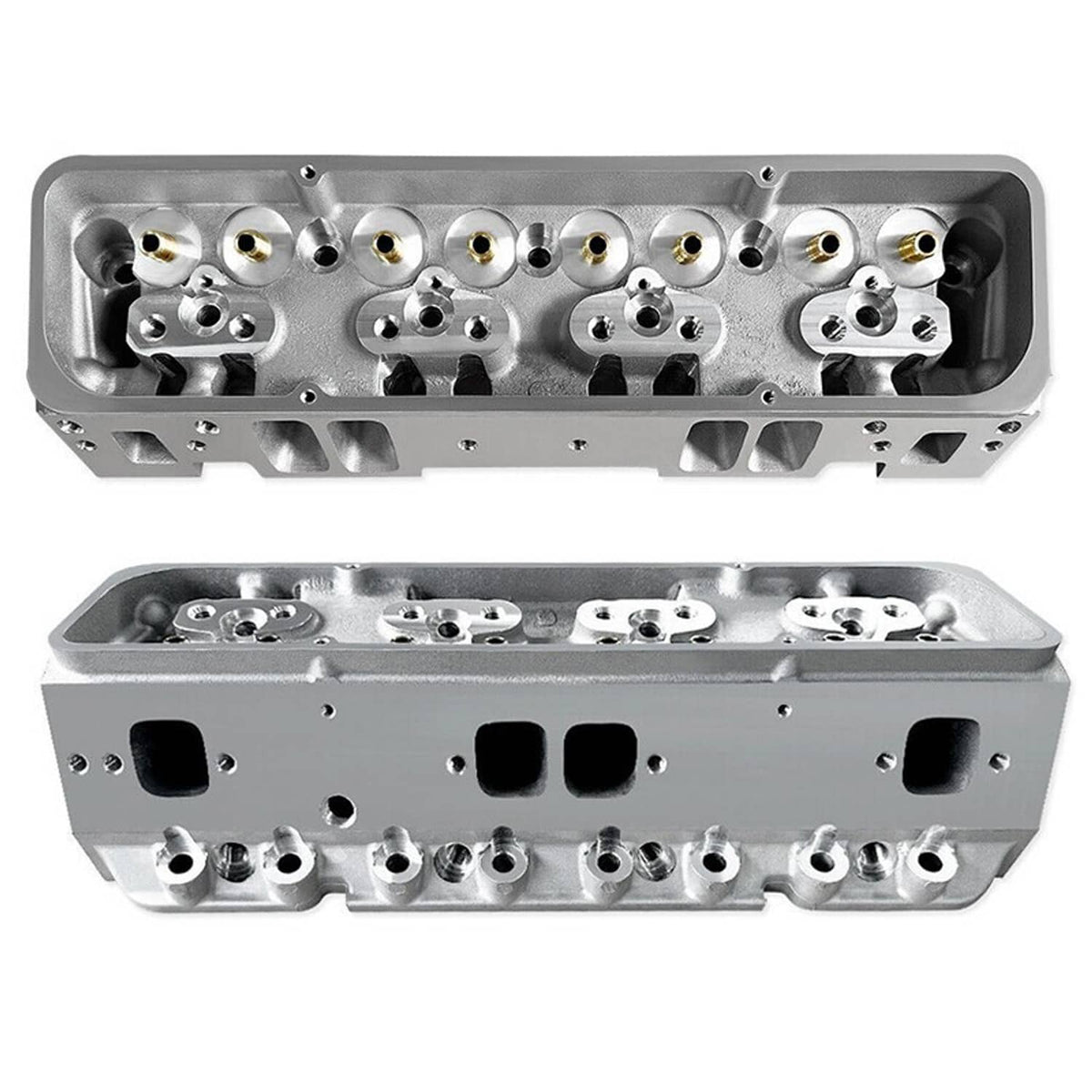 Bethesda Industrial 1 Pair For Chevy SBC 283 302 350 400 Bare Cylinder Heads 205cc/64cc Angle Plug