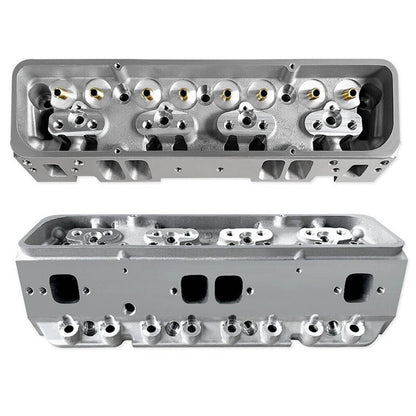 Bethesda Industrial 1 Pair For Chevy SBC 283 302 350 400 Bare Cylinder Heads 205cc/64cc Angle Plug