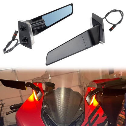 Bethesda Industrial CNC Aluminum Adjustable Wind Wing Side View Mirrors For BMW S1000RR 2019-2026