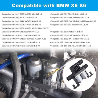 Bethesda Industrial Black Heater Control Water Valve 64116910544 For 2003-2017 BMW E53 E70 E71 X5 X6