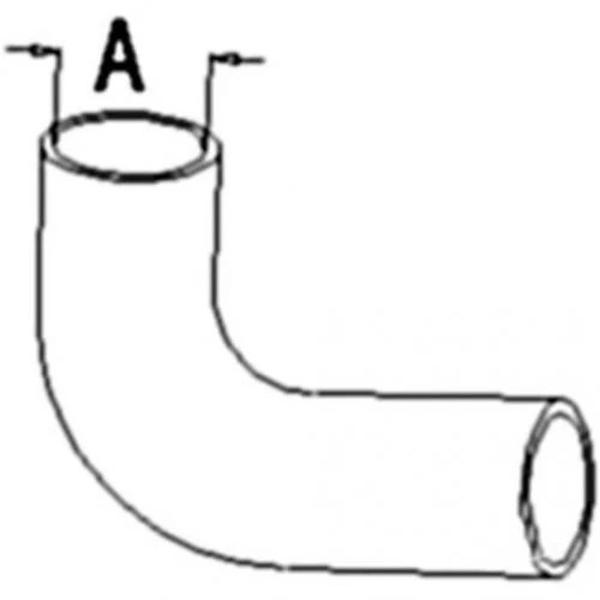 Bethesda Industrial Radiator Hose - Lower fits Case 1270 1370 1570 A145619