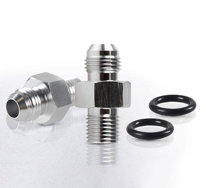 Bethesda Industrial 2Pcs Transmission Adapter Fittings 6AN Flare to 1/4" NPSM for TH350 TH400 700R4