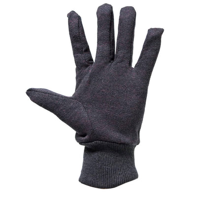 Bethesda Industrial 12 Pack Brown Jersey Gloves With Knit Wrist J2109