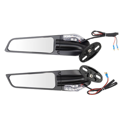 Bethesda Industrial For Honda CBR 1000RR 600RR Rotation Rearview Wind Wing Mirrors w/ Turn Signals