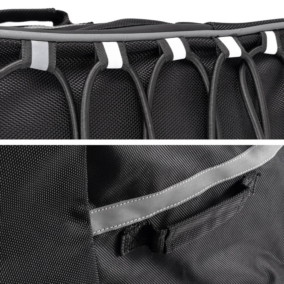 Bethesda Industrial Removable Large ATV Rear Seat Bag Storage Bags Frame Rack Bag w/Cushion Black