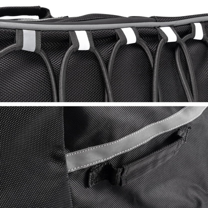 Bethesda Industrial Removable Large ATV Rear Seat Bag Storage Bags Frame Rack Bag w/Cushion Black