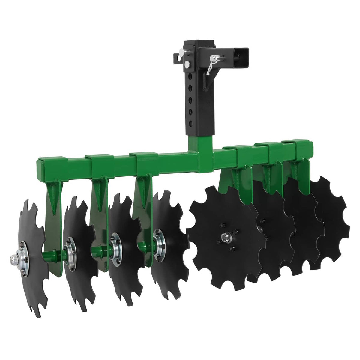 Bethesda Industrial Disc Harrow Plow 35" For ATVs UTVs Garden Tractors 2" Receiver Hitch W/ 8 Blades