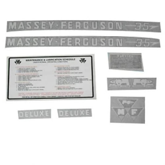 Bethesda Industrial Decal Set 35 Deluxe Vinyl fits Massey Ferguson 35