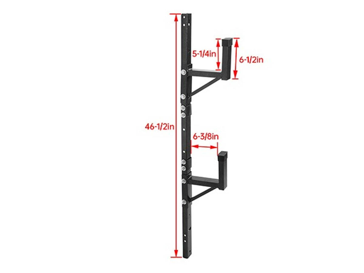 Bethesda Industrial 2 Adjustable Trailer Side Ladder Rack Exterior Wall Mount For Enclosed Trailers