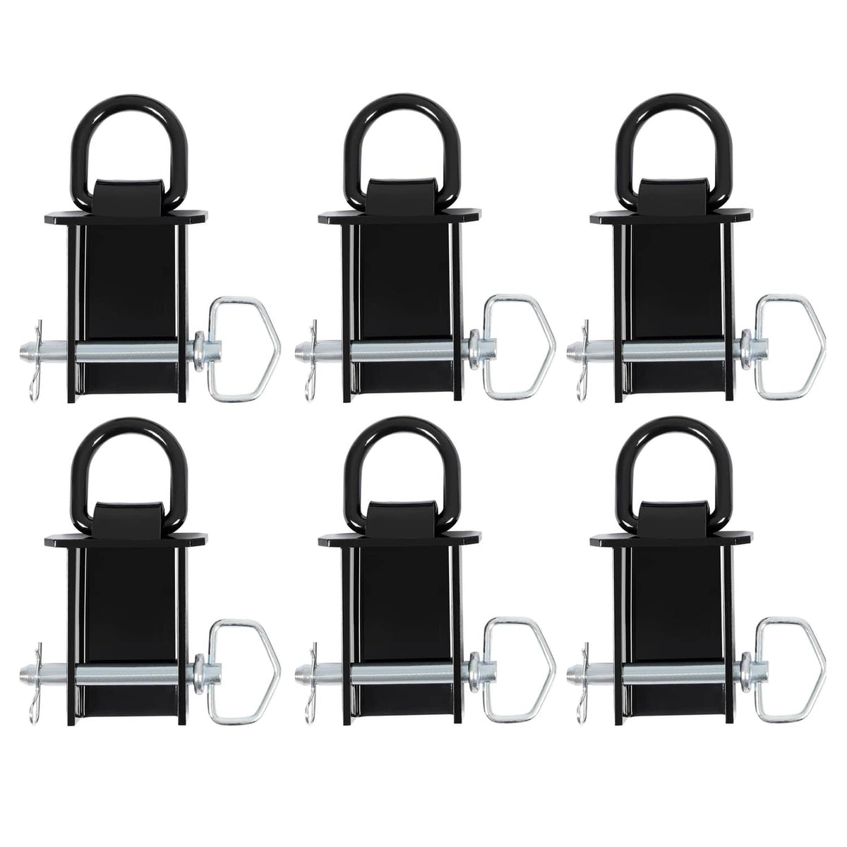 Bethesda Industrial 6PK Heavy-Duty 12,000 Lbs Removable D-Ring Stake Pocket For Flatbed/Trailers