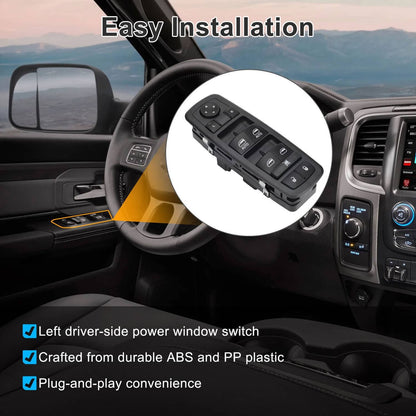 Bethesda Industrial Master Power Window Switch for 2009-2012 Dodge Ram 1500 2500 3500 Driver Side LH