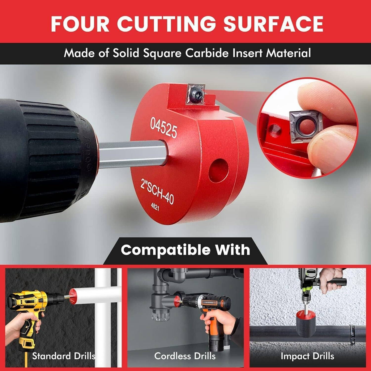 Bethesda Industrial New For Reed Tool Clean Ream Extreme Plastic Pipe Fitting Reamer Kit w/box PPRK6